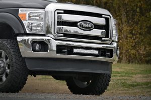 Ford F-250 Super Duty LED Light Mount - Front - Rough Country - 20-inch Bar - Black - '11-'16